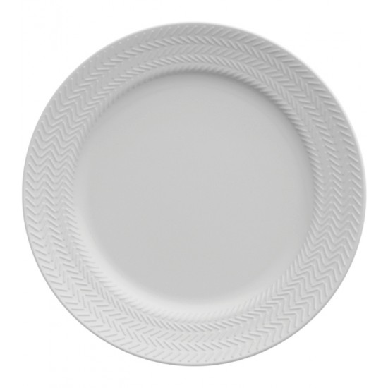 Prato Para Sobremesa 20,5cm Chevron Porcelana Germer